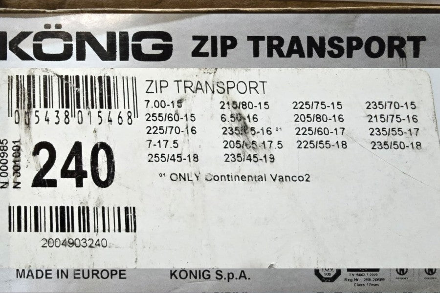 Cadena Nieve ZIP Transp 240